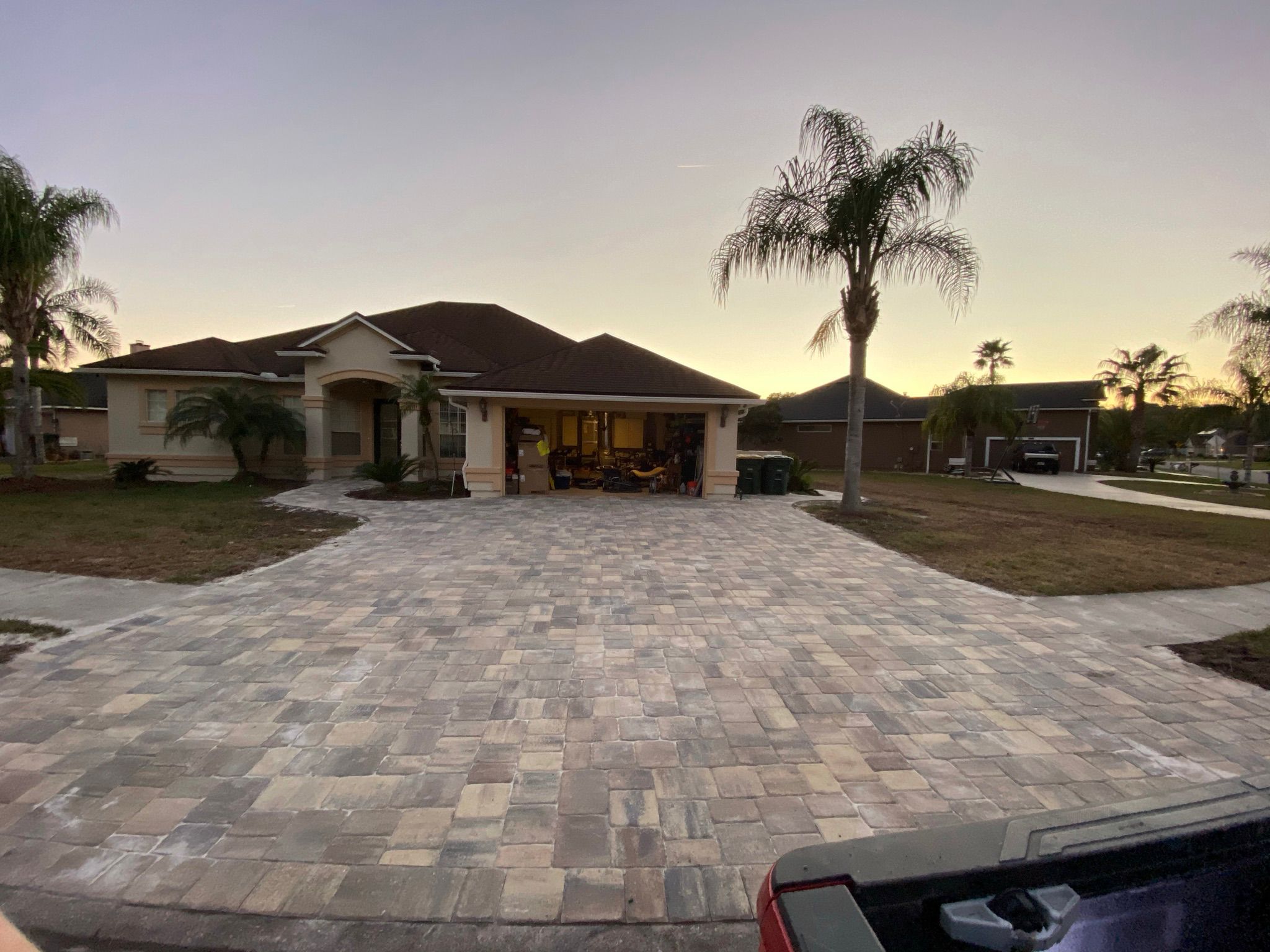 Driveway paver installation in Jacksonville
