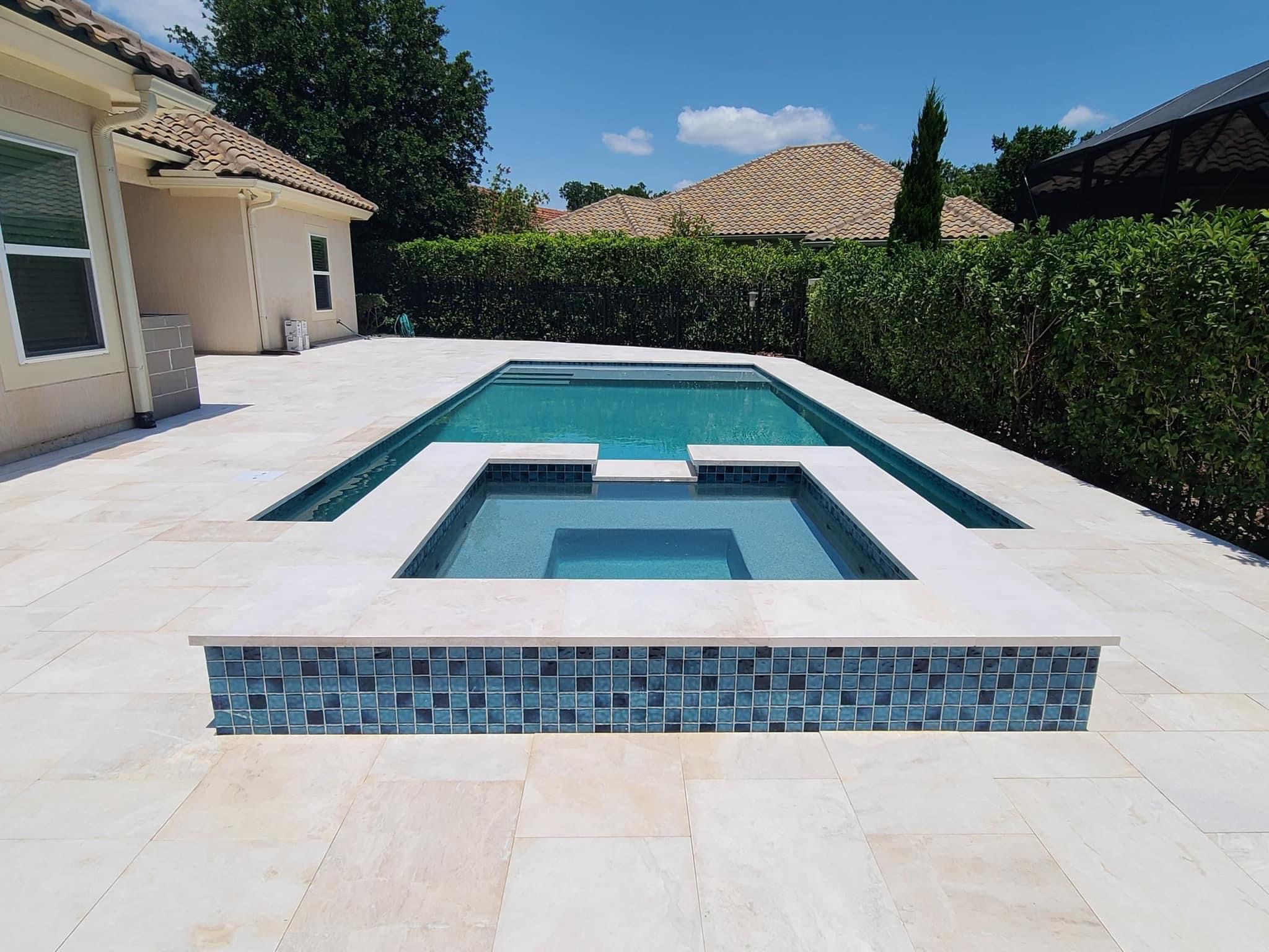 Professional pool deck paver work in Yulee