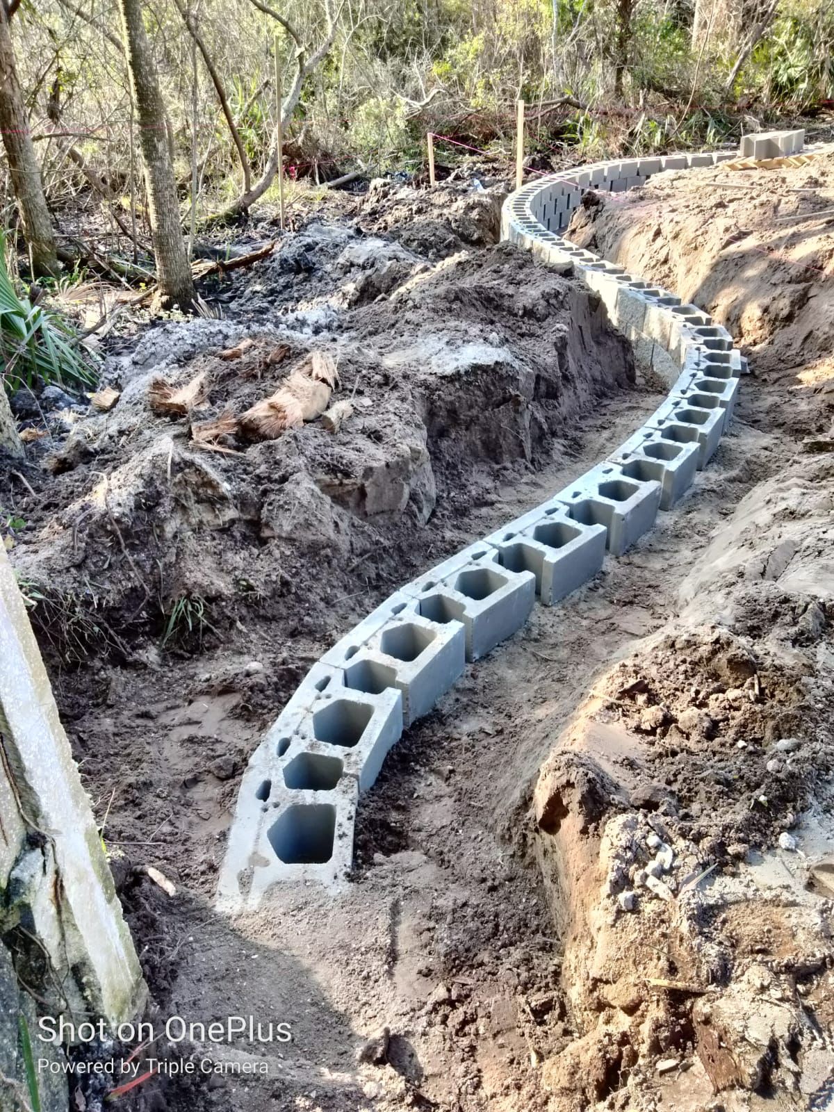 Retaining Walls detail work in Fruit Cove FL