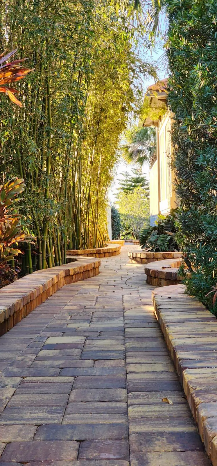 Elegant walkway paver installation Jacksonville