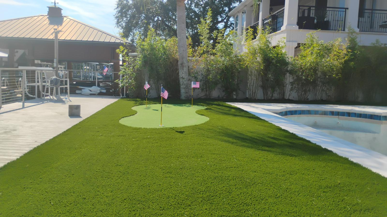 Artificial turf installation