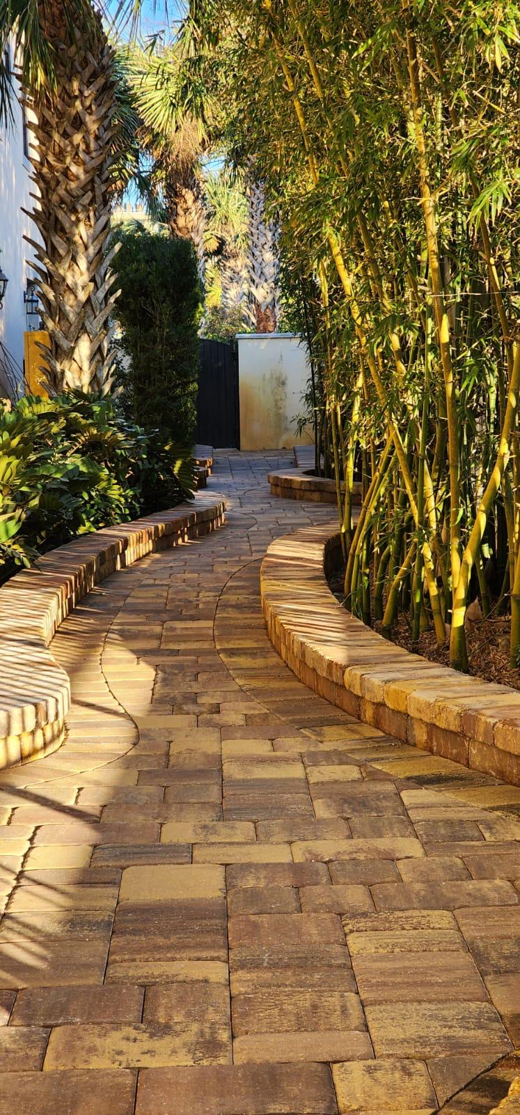 Professional walkway work in Nocatee